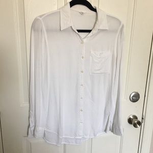 3/$12💜White Button Down Shirt